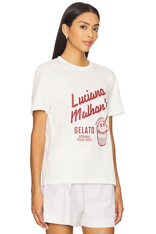 Malbon Golf Gelato Tee in White