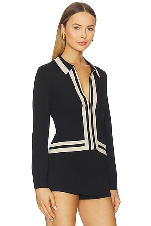 Malbon Golf TOP EN MAILLE DAISY en Noir