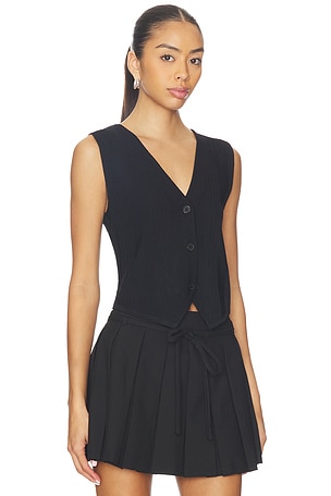 Malbon Golf Edith Knit Vest in Black