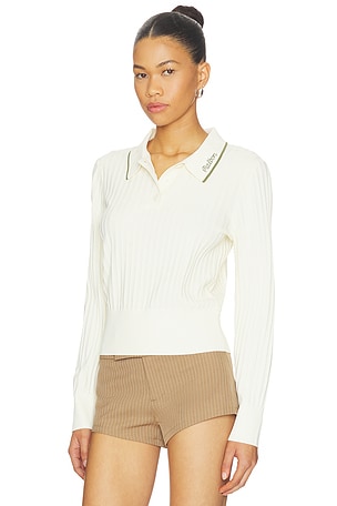 Malbon Golf Selma Polo Top in Cream