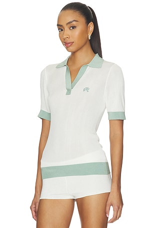Malbon Melany Polo Top in Cream