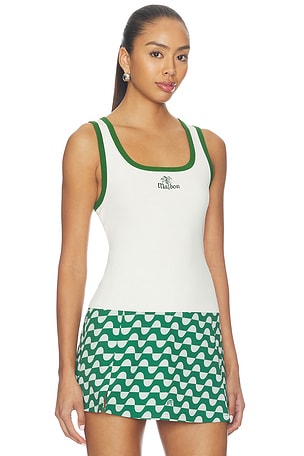 Malbon Abella Tank Top in Ivory