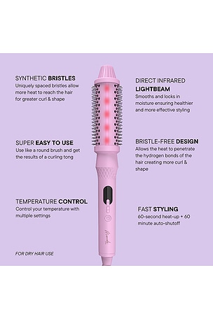 Mermade Hair Thermal Brush in Pink