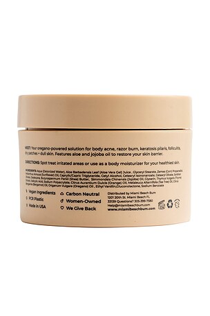 Miami Beach Bum Orange Bum + Body Cream in Oregano & Orange