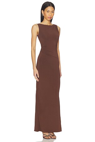 Mimchik Magnolia Gown in Chocolate