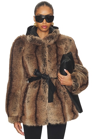 Penny Faux Fur Coat Mimchik