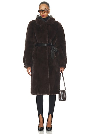 Penny Maxi Faux Fur Coat Mimchik