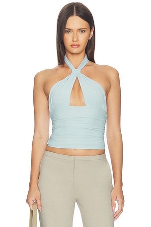 Piper Knotted Halter Top Mimchik