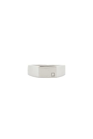 Geo Signet Ring With Diamond Miansai