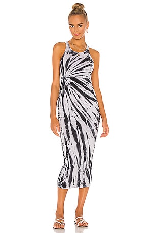 Michael Stars Flame Wash Midi Dress in Oyster Haze REVOLVE