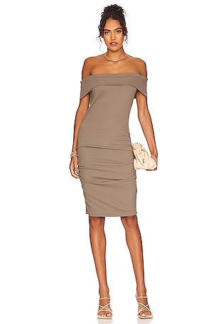 michael stars off the shoulder dress Michael Stars Eyelet Off The Shoulder Women's Dress White : SM (US 4-6)