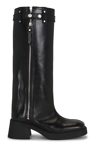 Izolda Zipper Tall Boots Miista