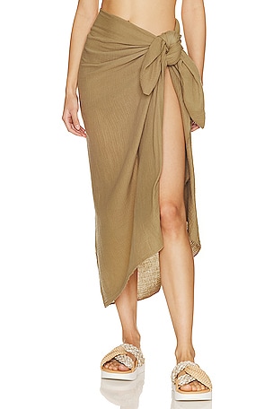 Khaki sarong clearance skirt