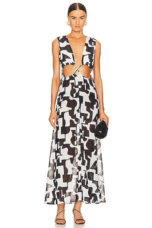 Milly geometric print dress best sale