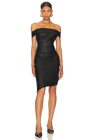 Ally Faux Leather Dress MILLY