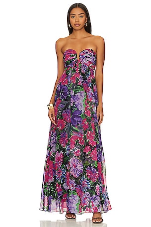 River Garden Floral Dress MILLY