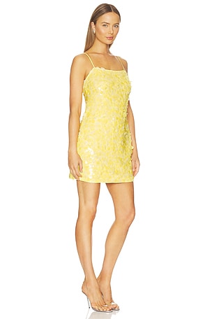 Milly menivestido con lentejuelas colette en color amarillo