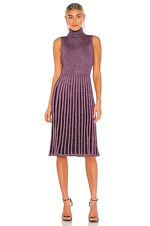 Pleated Midi Dress