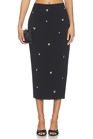 Heart Applique Maxi Skirt MILLY