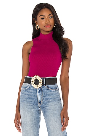 Rib Turtleneck Shell MILLY