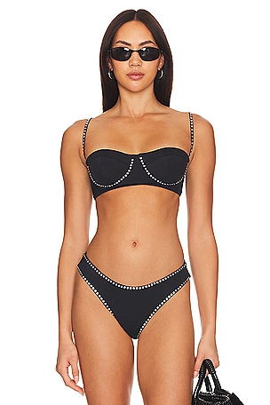 Cabana Heat Set Bikini Top MILLY