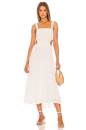 Whitewash Tie Midi Dress MINKPINK