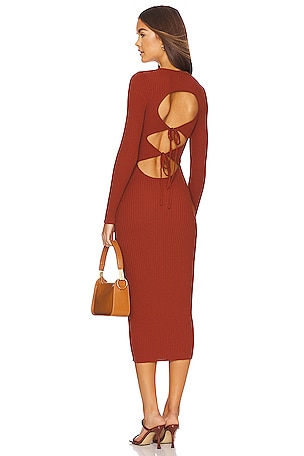MINKPINK Alba Midi Dress in Ginger | REVOLVE