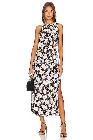 minkpink raya midi dress MINKPINK Raya Midi Dress in Cobalt