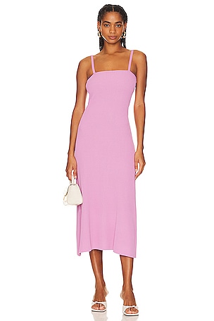MINKPINK ROBE MIDI EN MAILLE LOVITA in Lavender