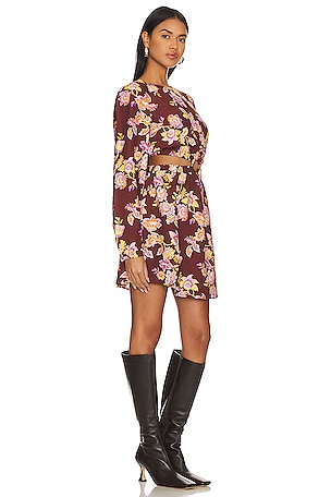 MINKPINK Giselle Mini Dress in Brown