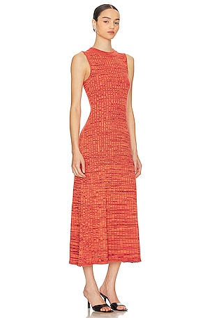 MINKPINK Raphael Midi Dress in Orange