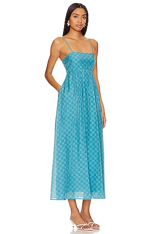 MINKPINK Lucille Maxi Dress in Teal. Size XL. Also
