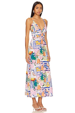 MINKPINK Al Fresco Midi Dress in Multi
