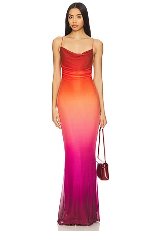 Cosima Ombre Mesh Maxi Dress MINKPINK