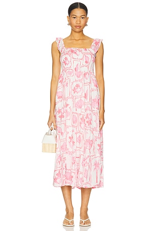 Bria Frill Midi Dress MINKPINK