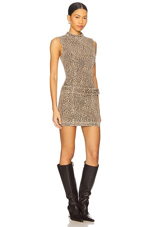 MINKPINK Anouk Mini Dress in Brown