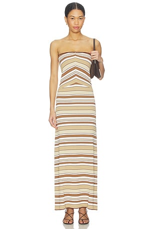 Vela Strapless Knit Midi Dress MINKPINK