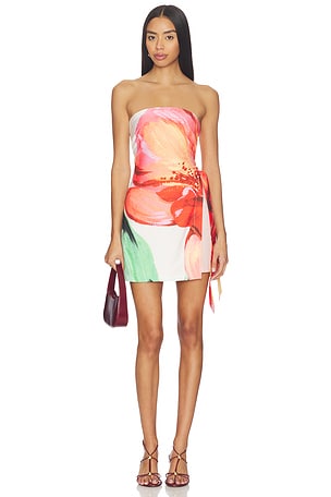 Zinnia Tie Side Mini Dress MINKPINK