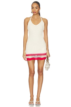 Elva Crochet Halter Mini Dress MINKPINK