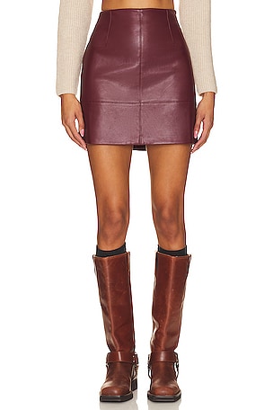 Kiara Faux Leather Mini Skirt MINKPINK