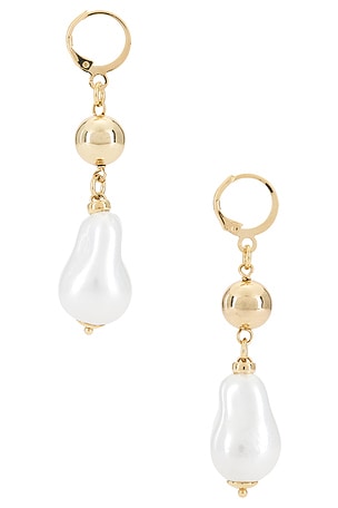 Maison Irem Ann Earrings in Metallic Gold