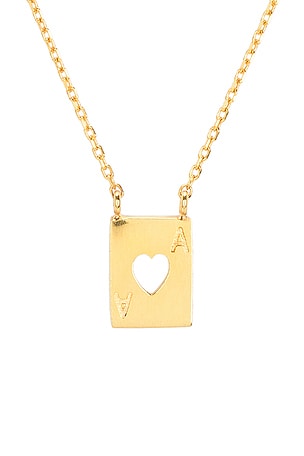 Maison Irem Card Heart Necklace