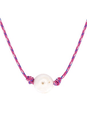 Maison Irem Pearl Paracord Necklace