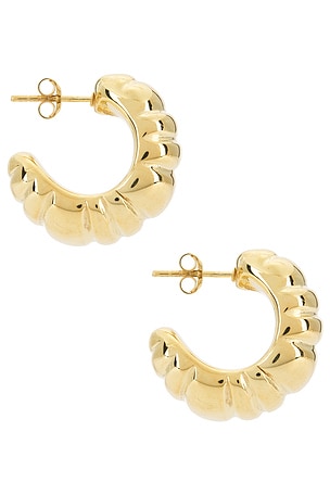 Maison Irem Logan Earrings in Metallic Gold