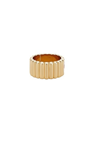 MIRANDA FRYE Lisa Ring in Metallic Gold. Size 8. Also