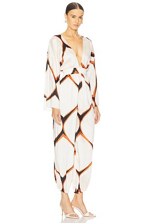 MISA Los Angeles Amina Jumpsuit in Cream