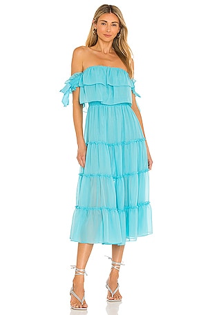 MISA Los Angeles X REVOLVE Micaela Dress in Sky Blue | REVOLVE