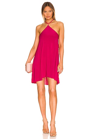 MISA Los Angeles Corey Mini Dress in Fuchsia | REVOLVE