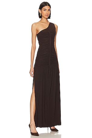 MISA Los Angeles Samsara Dress in Brown