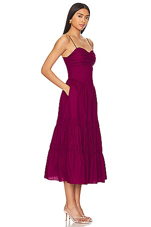 MISA Los Angeles Rula Dress in Wine